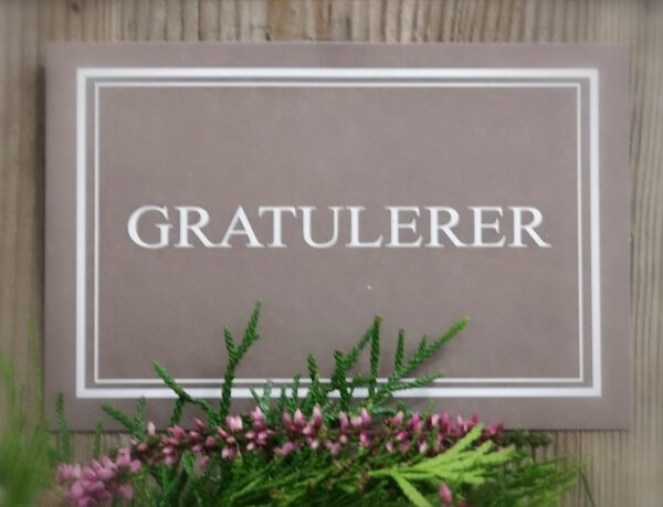 Gratulerer kort