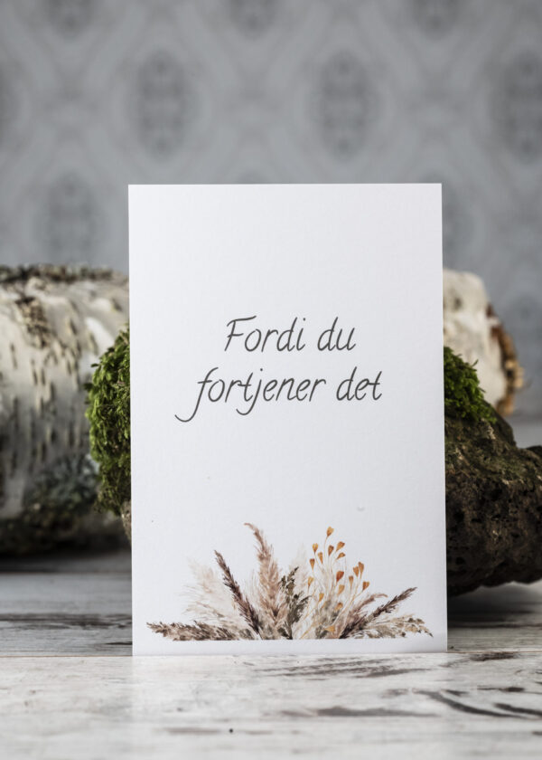 Fordi du fortjener det, kort