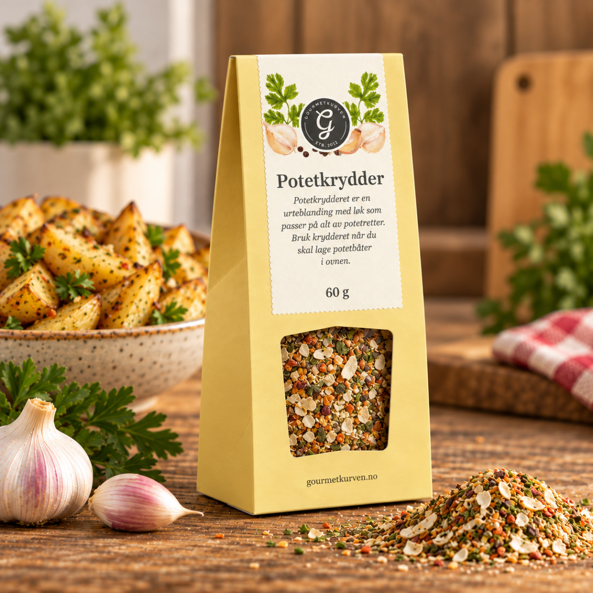 Potetkrydder 60g i sjaktel