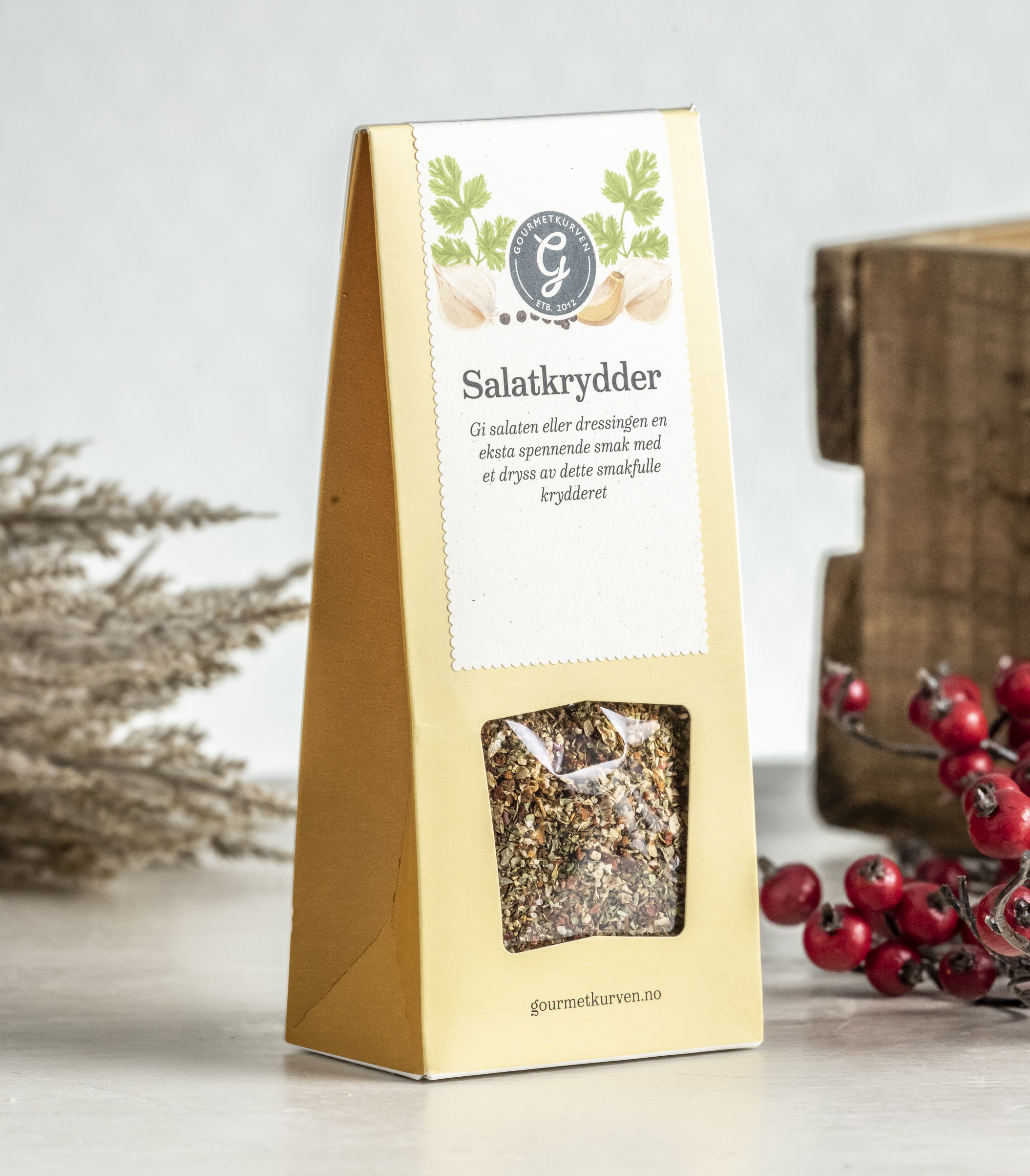 Salatkrydderkrydder 100g i sjaktel