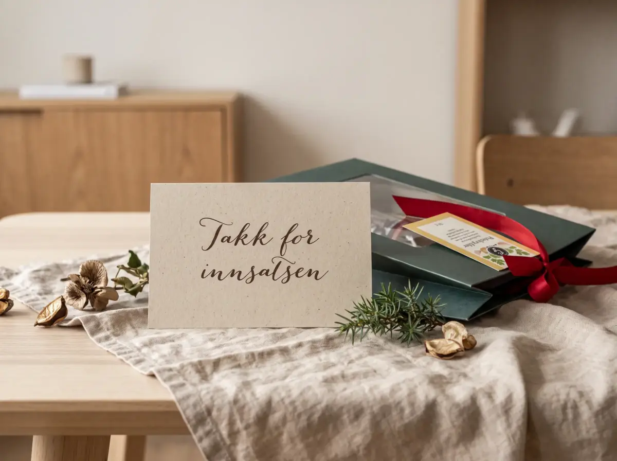personlig kort til mottaker